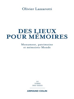 cover image of Des lieux pour mémoires